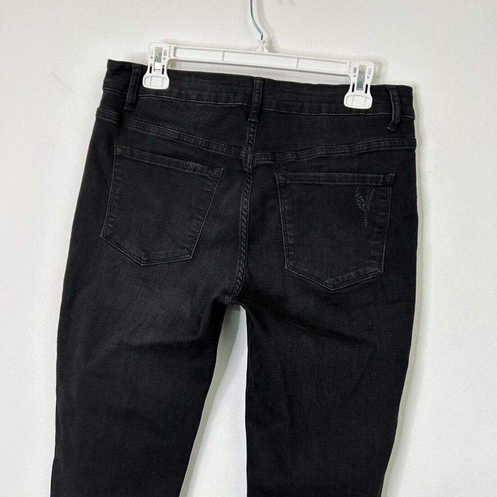 Vervet Frayed Skinny Jeans Womens Size 31 Black High‎ Rise Ankle - Picture 10 of 10
